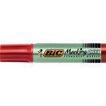 Marqueur Permanent MARKING ONYX 1481 Pointe Biseau 2 7 à 6 2 mm Rouge x 12 BIC
