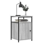 vidaXL Tables de chevet 2 Pièces sonoma gris 40x42x60cm bois d'ingénierie