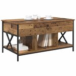 vidaXL Table basse Bois Ancien 100 x 55 x 48 5 cm Bois d'ingénierie
