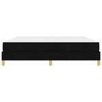 vidaXL Lit à ressorts avec matelas Noir 180 x 200 cm tissu