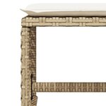 vidaXL Ensemble à manger de jardin et coussins 13 Pièces beige