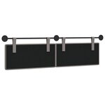 vidaXL Tête de lit suspendue Taupe Tissu
