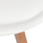 vidaXL Chaises à manger lot de 2 Blanc Plastique