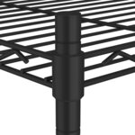vidaXL Étagère de rangement 3 niveaux et roues 60x35x81 cm noir 150 kg