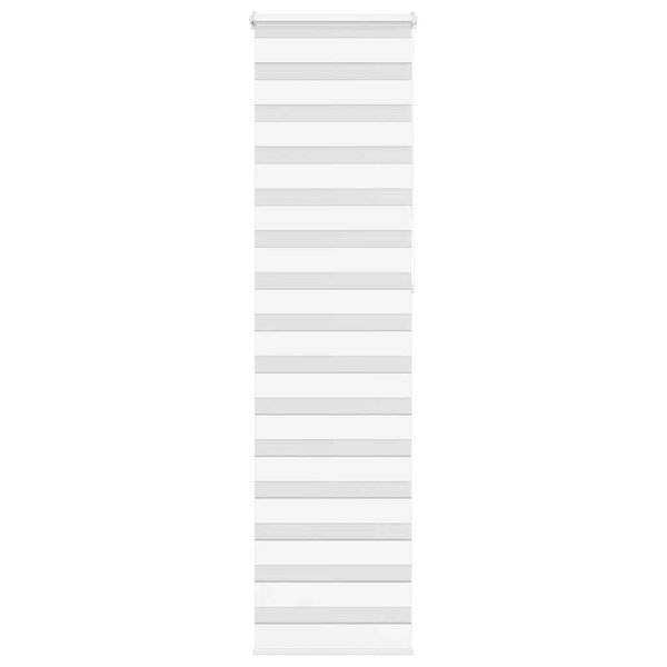 vidaXL Store zèbre blanc 65x230 cm largeur du tissu 60 9 cm polyester