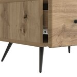 vidaXL Meuble TV 147 x 34 5 x 30 cm Chêne artisanal Bois d'ingénierie