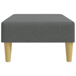 vidaXL Repose-pied gris foncé 77x55x31 cm tissu
