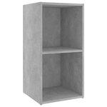 vidaXL Meubles TV 2 Pièces Gris béton 72x35x36 5 cm Bois d'ingénierie