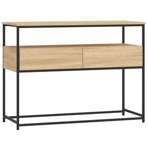 vidaXL Table console chêne sonoma 100x40x75 cm bois d'ingénierie