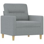 vidaXL Ensemble de canapés 4 Pièces coussins gris clair tissu