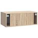 vidaXL Meuble TV mural 98 x 31 cm Chêne Sonoma Bois d'ingénierie