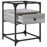 vidaXL Tables de chevet 2 Pièces sonoma gris 40x40x55 cm bois ingénierie