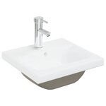 vidaXL Meuble lavabo avec bassin et robinet intégrés chêne artisanal