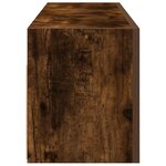 vidaXL Armoire murale de bain chêne fumé 100x25x30cm bois d'ingénierie