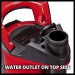 EINHELL Pompe d'évacuation pour eaux chargées Aquasensor GE-DP 6935 A ECO