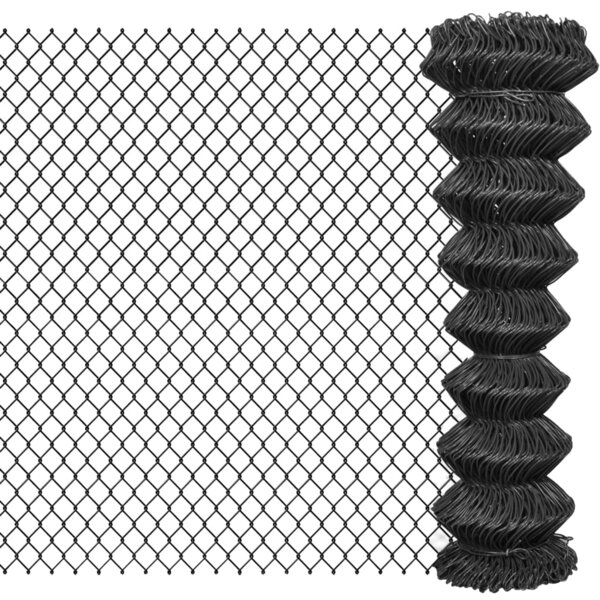 vidaXL Clôture à mailles Acier 25 x 1 5 m Gris