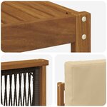 vidaXL Ensemble de canapés d'extérieur 8 pc Naturel et Beige Polyester