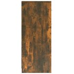 vidaXL Armoire de bain Chêne fumé 60x33x80 cm Bois d'ingénierie