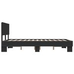 vidaXL Cadre de lit sans matelas noir 120x190 cm