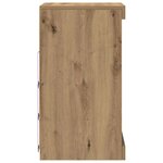 Buffet vidaXL avec lumières LED chêne artisanal 41x37x67 cm