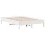 vidaXL Cadre de lit sans matelas blanc 160x200 cm bois de pin massif