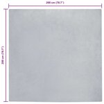 vidaXL Tapis en Fourrure Synthétique de Lapin Gris 200 x 200 cm