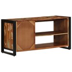 vidaXL Banc à chaussures Multicolore 100x40x50 cm Bois de récupération massif