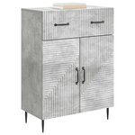 vidaXL Buffet Gris béton 66 x 34 5 x 89 5 cm Bois d'ingénierie