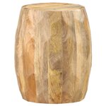 vidaXL Tabouret tambour Bois de manguier solide