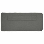vidaXL Tête de lit capitonnée Blanc et gris clair 75 cm Pin massif