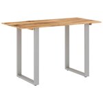 vidaXL Table de salle à manger 118x58x76 cm Bois d'acacia solide
