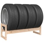 vidaXL Porte-pneus 120x40x40 cm Bois de pin massif