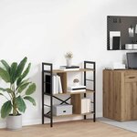 vidaXL Étagère Chêne artisanal 75 x 30 x 91 cm Bois d'ingénierie