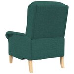 vidaXL fauteuil Vert foncé 76 x 94 x 102 cm tissu