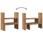 Organisateur armoire de bureau réglable artisanal bois ingénierie marron 02_0043576