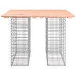 vidaXL Table de jardin Gabion Design 100x102x72 cm Bois massif Douglas
