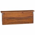 vidaXL Cintre Marron 70 x 11 x 27 cm Bois de Mahogany Massif