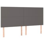 vidaXL Cadre de lit sans matelas gris 160x200 cm similicuir
