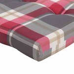 vidaXL Damier avec oreiller 2 Pièces Motif carreaux rouges
