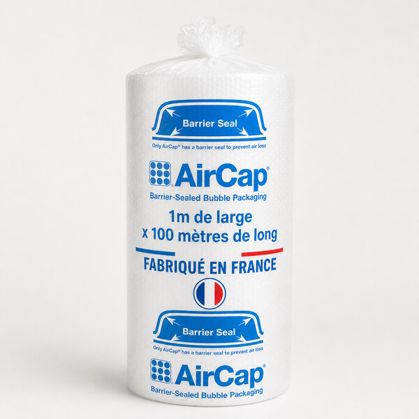 6 rouleaux de film papier bulle tricouche Aircap largeur 100 cm x longueur 100 mètres