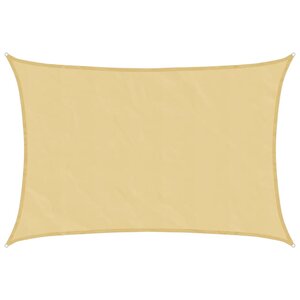 vidaXL Voile d'ombrage sable 4x2 5 m 100   polyester oxford