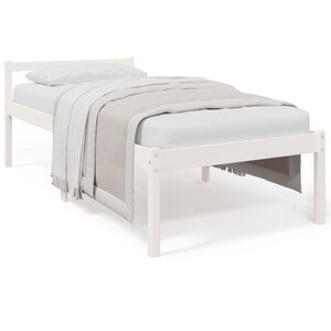 vidaXL Lit pour personne âgée sans matelas blanc 90x190 cm