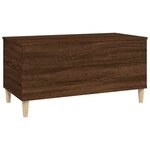 vidaXL Table basse Chêne marron 90x44 5x45 cm Bois d'ingénierie