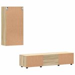 vidaXL Ensemble meuble TV FLORIN Chêne Sonoma Bois d'ingénierie