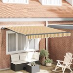 vidaXL Auvent Rétractable Multicolore 300 x 250 cm Tissu et Aluminium