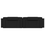 vidaXL Coussin de tête de lit noir 200 cm similicuir