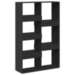 vidaXL Cloison de séparation noir 100x33x155 5 cm bois d'ingénierie