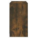 vidaXL Buffet Chêne fumé 70x41x75 cm Bois d'ingénierie
