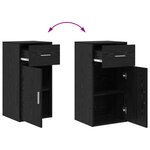 vidaXL Cabinet de Rangement en Chêne Noir Chêne Noir