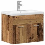 vidaXL Ensemble de mobilier de salle de bain Bois d'ingénierie
